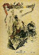 Carl Larsson titelbild till nodhjalpstidningen fran seinens strandl Sweden oil painting artist